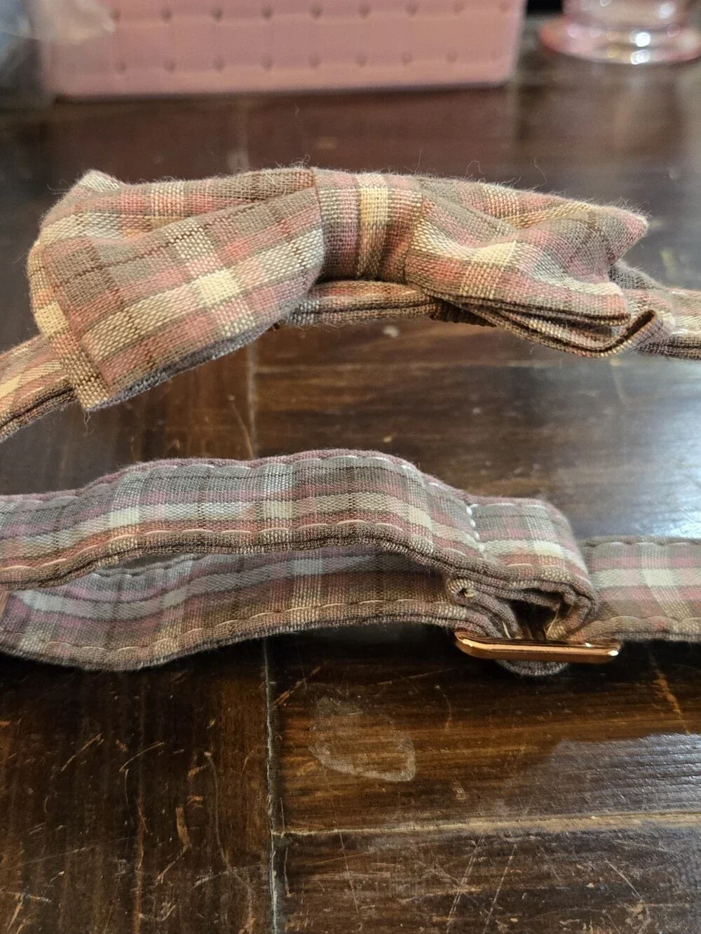 Plaid Bowtie Collar for Dogs - Size Large, Different Colors Available
